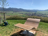 Hügelsofa (Wellenliege), Ausblick (Foto: Hella Brückel)